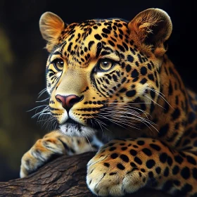 Detailed Leopard Portrait