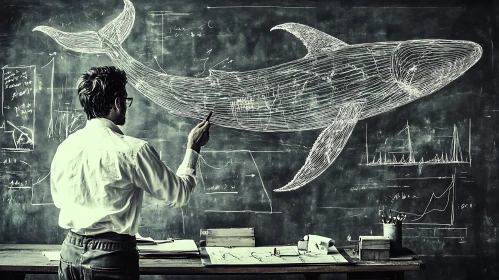 Marine Biology: Whale Anatomy on Blackboard