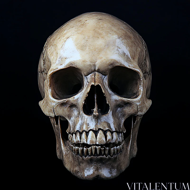Memento Mori: A Skull's Silent Portrait