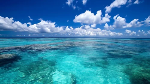 Turquoise Waters and White Clouds