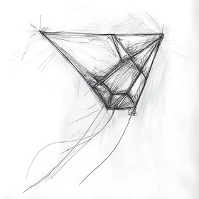 Pencil Sketch of Geometric Design