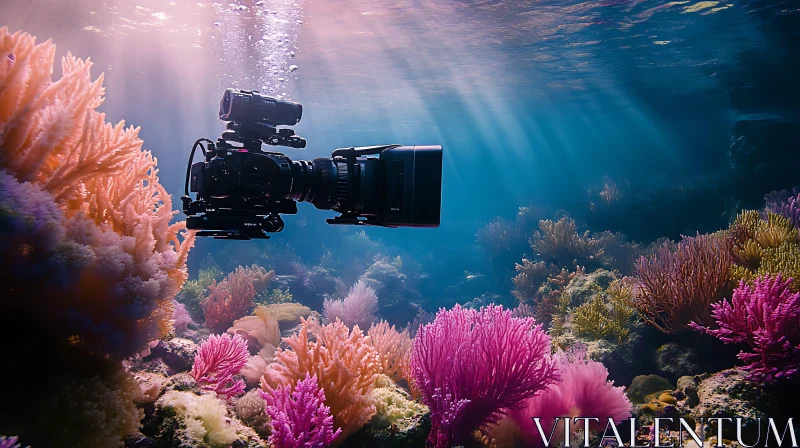 Camera Captures Underwater Coral Reef AI Image