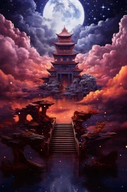 Ethereal Temple in the Clouds