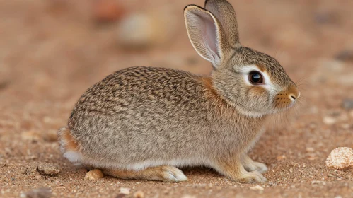 Close-up of a Wild Rabbit