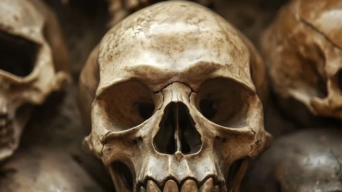 Anatomical Still Life: Skull Close-Up