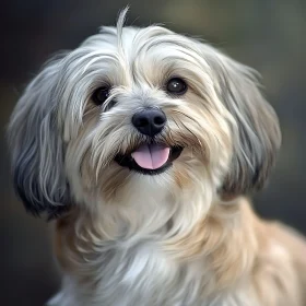 Close-Up of a Cute Happy Dog