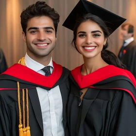 Two Graduates Smiling
