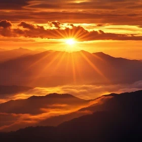 Mountains in the Sunlight
