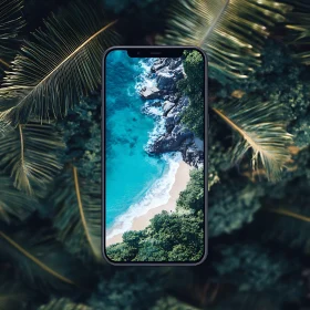 Tropical Beach Escape on Smartphone