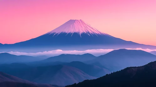 Mount Fuji at Sunset