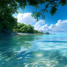 Azure Waters and Lush Greenery