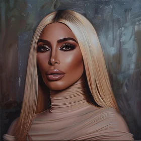 Kim Kardashian - Sophisticated Blonde Look