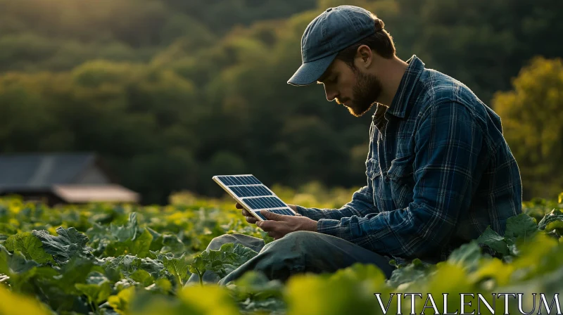 AI ART Solar Panel Inspection in a Field