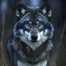 Close-up of a Wolf in the Wild