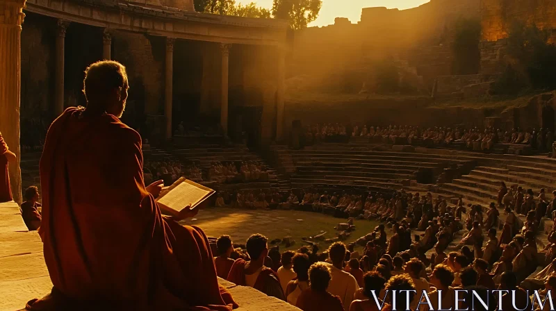 AI ART Golden Assembly in Ancient Times