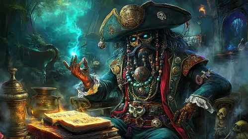 Pirate Sorcerer Conjuring Magic