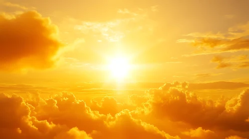 Radiant Sun and Clouds