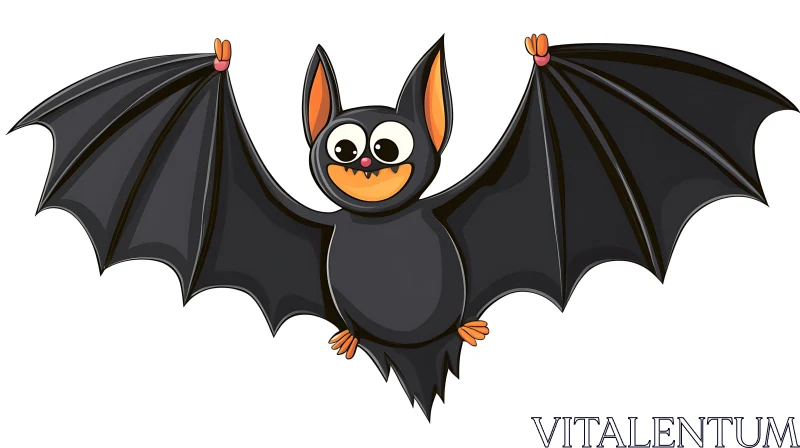 Whimsical Bat Cartoon Image