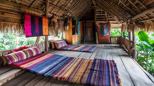 Interior of a Thatched Hut