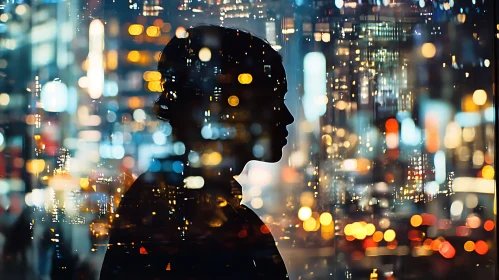 Night Cityscape Silhouette