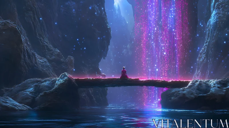 Serene Contemplation by Celestial Waters
