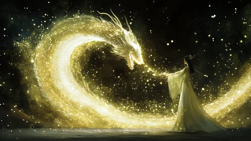 Luminous Dragon Encounter Fine Art
