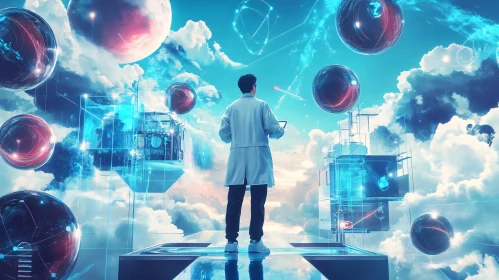 Researcher in a Sky Laboratory