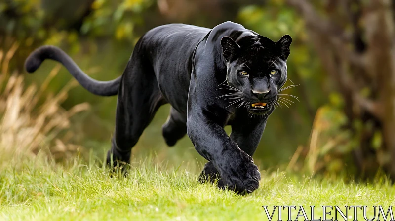 Stealthy Predator: Black Panther on the Prowl