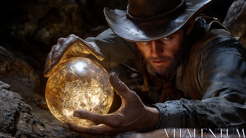 Enigmatic Crystal Ball Holder