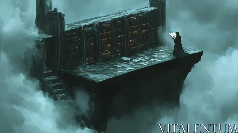 Mystical Library in the Sky