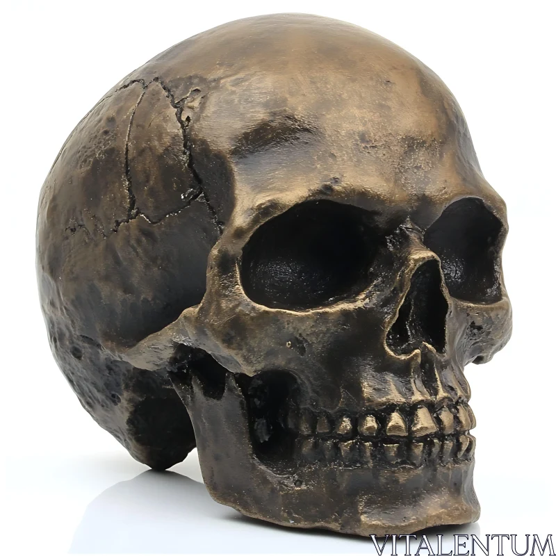 Anatomical Skull Art Piece