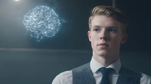 Artificial Intelligence Conceptual Portrait