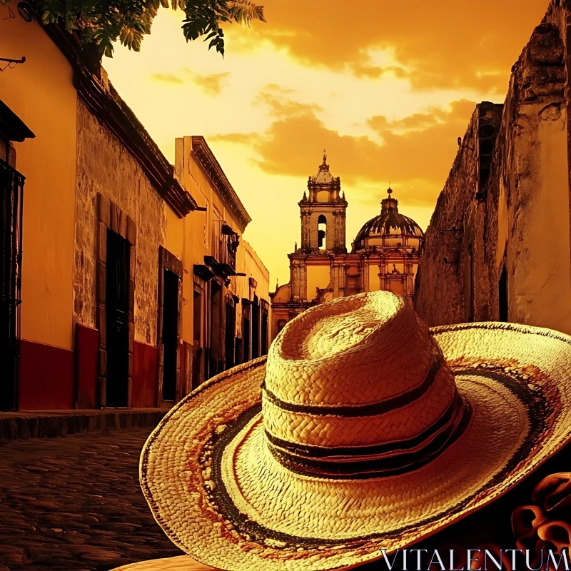 Sunset in Old Town Mexico