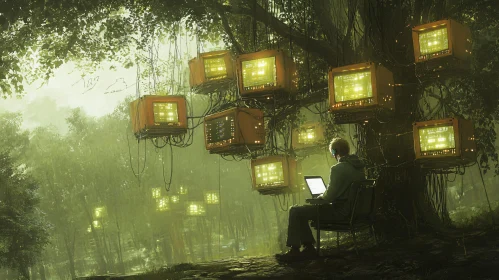 Luminous Monitors in the Digital Grove