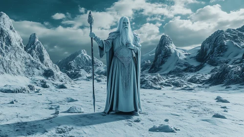 Icy Wizard with Staff
