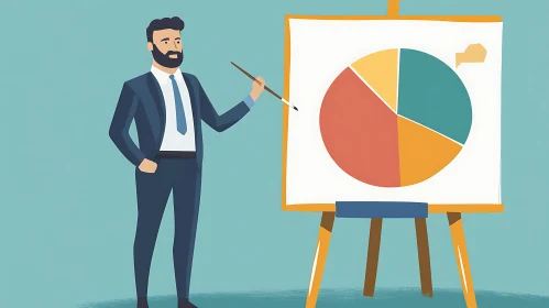 Data Analysis Presentation with Colorful Chart