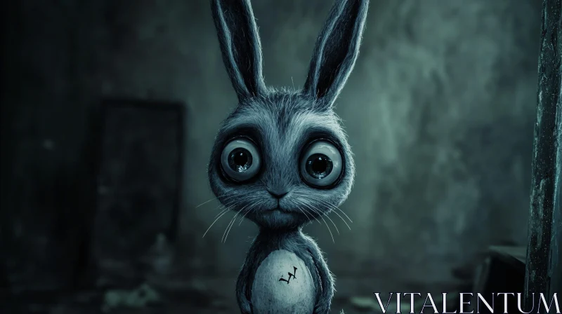Melancholic Bunny with Soulful Eyes