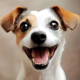 Smiling Dog Close-Up - Cheerful Pet Expression