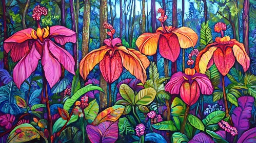 Botanical Forest Bloom