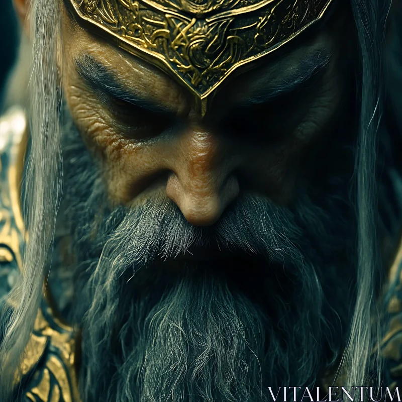 Ancient King with a Crown