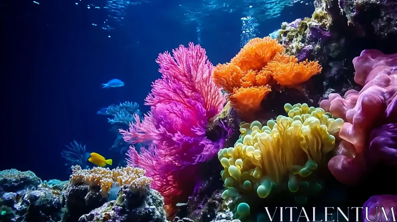 Underwater Coral Garden with Fish