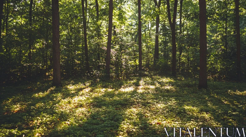 Sunlit Forest Canopy