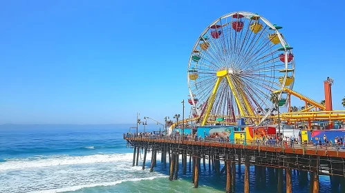 Ocean View Ferris Wheel at Santa Monica