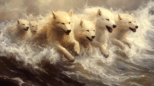 White Wolves in the Sea