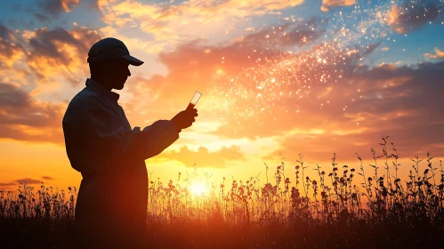 Sunset Field Test Tube Magic
