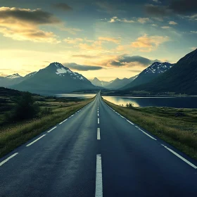 Mountain Road Landscape