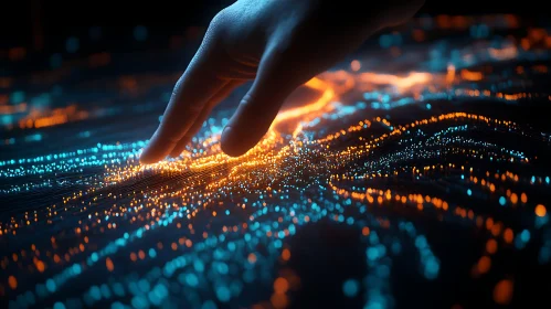 Digital Touch: Data Stream Interaction Art