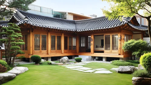 Classic Wooden House with Scenic Garden