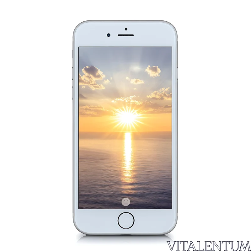 Golden Hour on Smartphone Screen