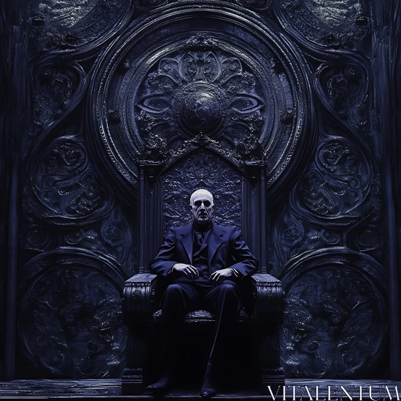 Man on Throne AI Image